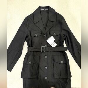NWT ZARA Linen Blend Outer Garment Jacket